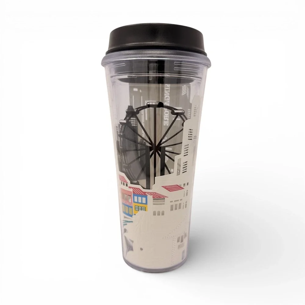 Starbucks Singapore Tumbler 2022‎ Pre-Owned 16oz Ferris Wheel City Design